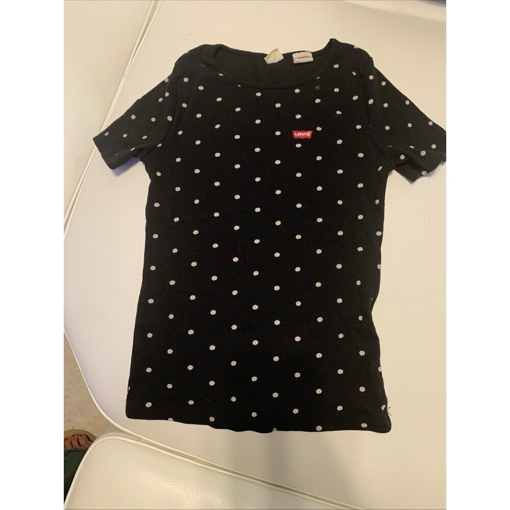 Women’s Levi’s Honey Tee Size Xs Sweet Daisy Black